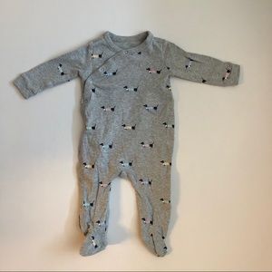 Baby Gap dog printed romper/pajamas